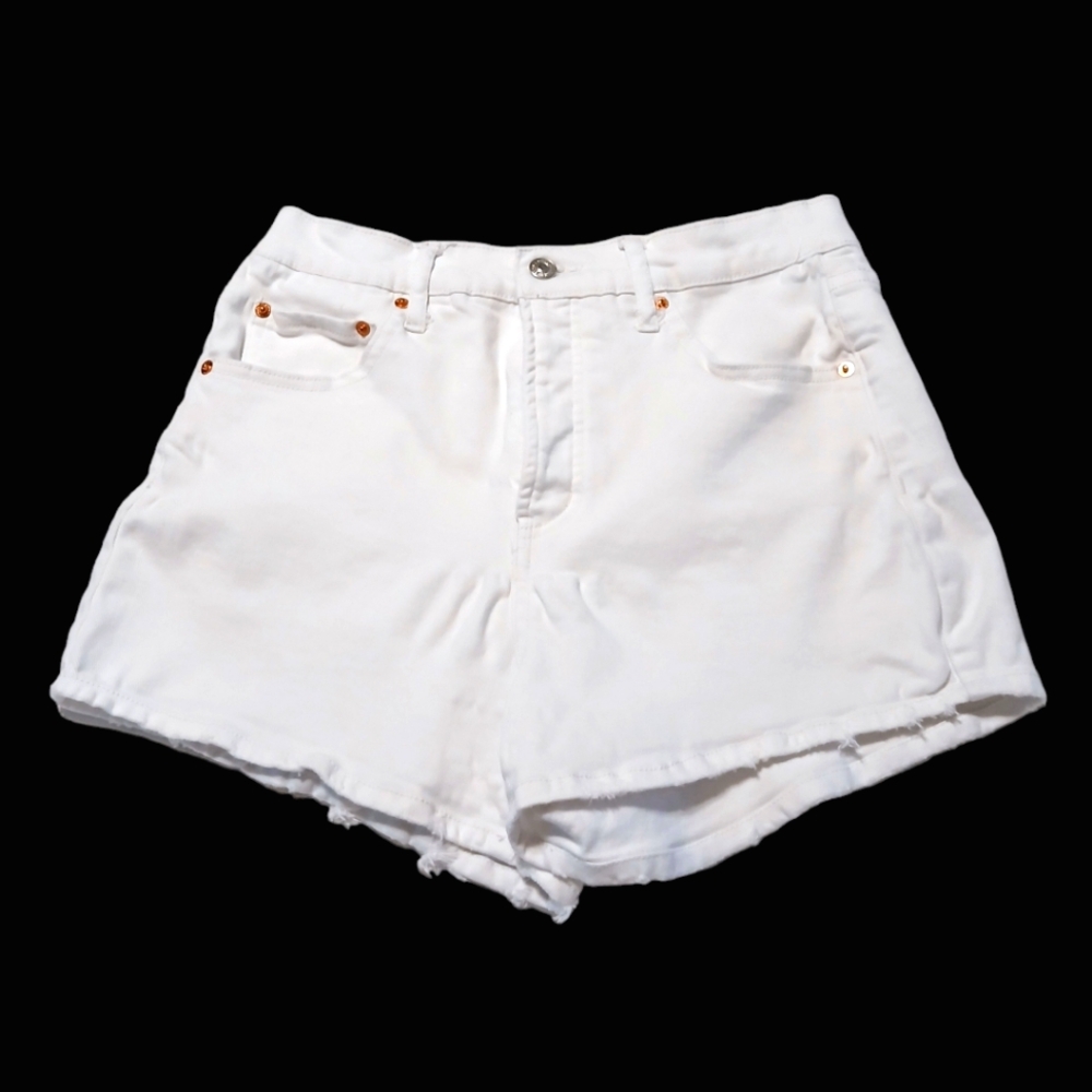 Jessica Simpson Infinite High Waist White Shorts size 6/28